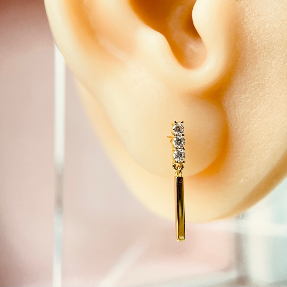 14K Plated S925 Moissanite Earrings
